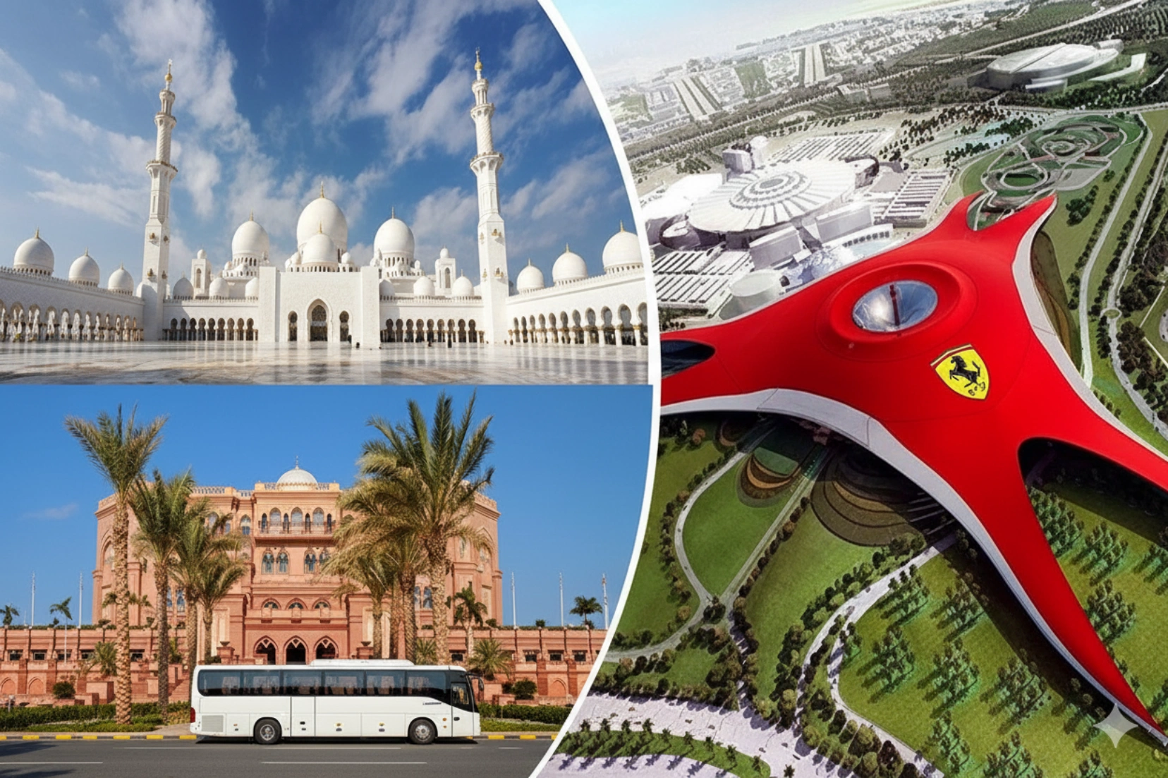 Scenic Abu Dhabi city tour Bus